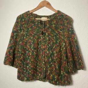 Relativity chunky knit cardigan sweater women’s Medium wool mohair alpaca blend